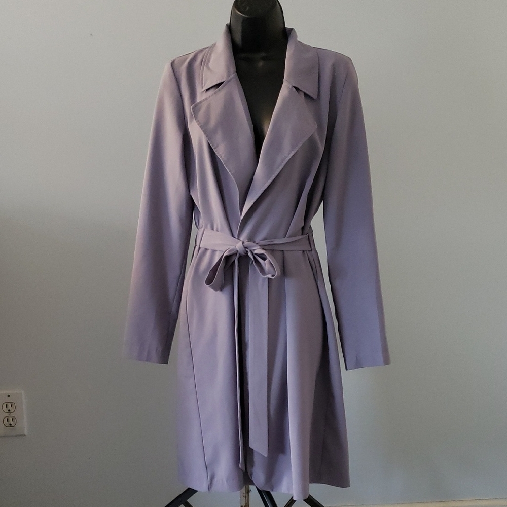 Lilac Wrap Coat Dress